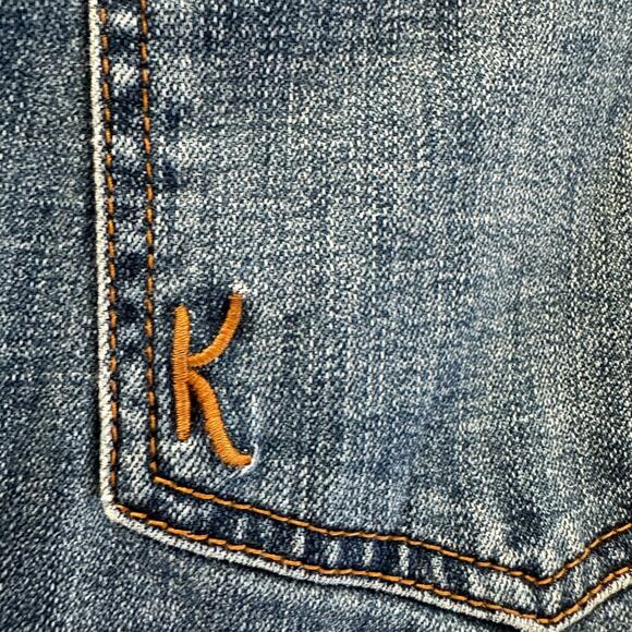 kut from the kloth womens jeans 14 blue denim katy boyfriend mid rise preowned - Picture 5 of 11